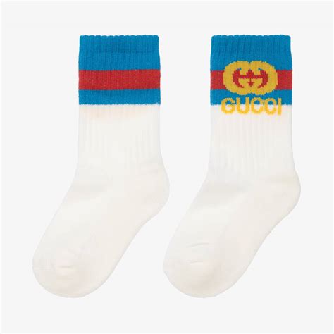 gucci white socks|Gucci interlocking socks white.